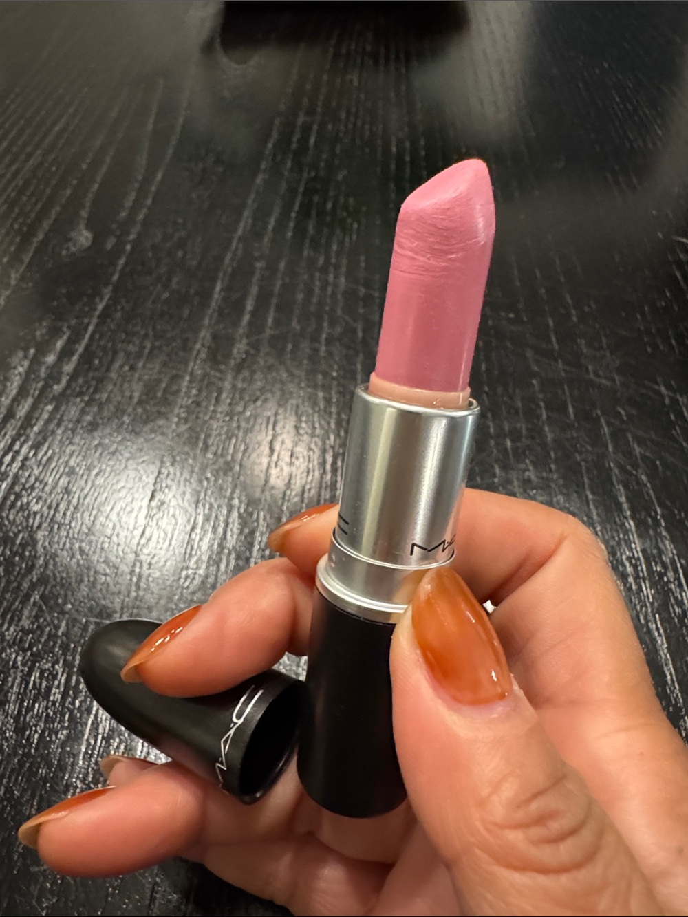 MAC Cosmetics Barbie Pink Satin Lipstick in Snob - Like New